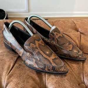 Dolce vita snake print loafers